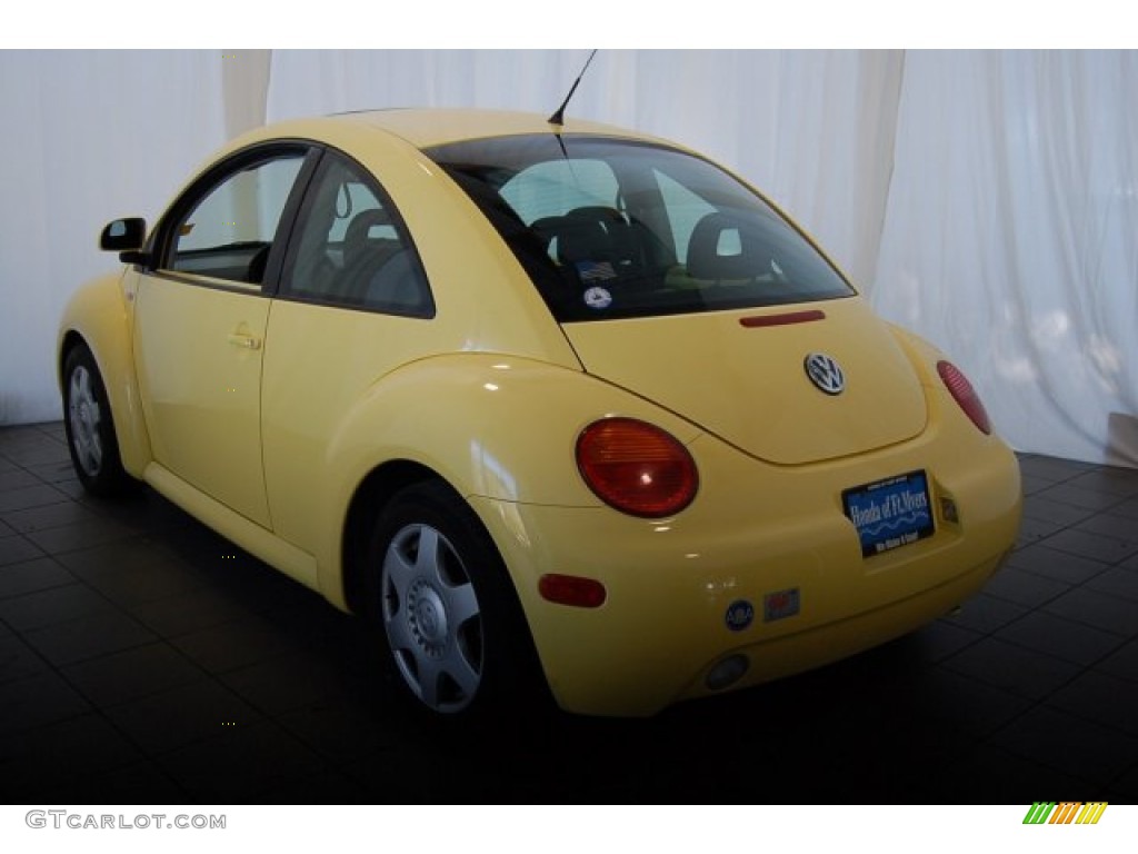 2000 New Beetle GLS Coupe - Yellow / Black photo #8