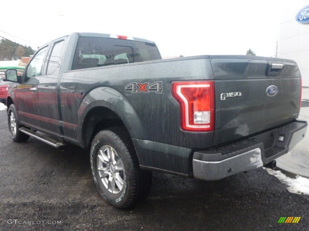 2015 F150 XLT SuperCab 4x4 - Guard Metallic / Medium Light Camel photo #3