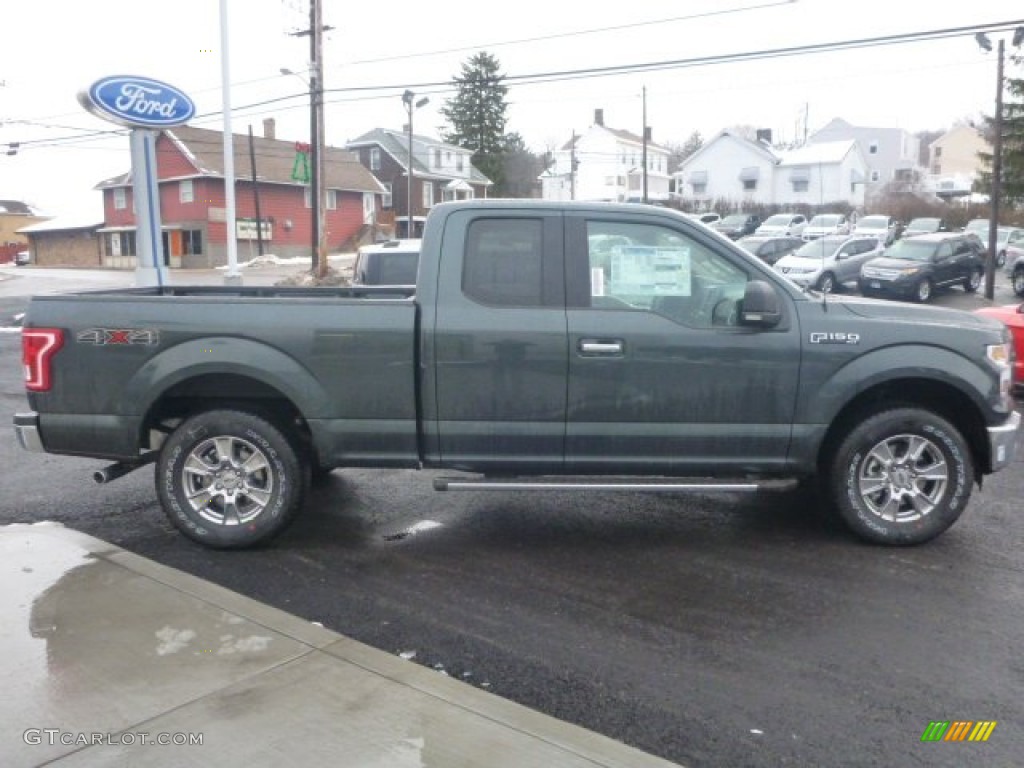 2015 F150 XLT SuperCab 4x4 - Guard Metallic / Medium Light Camel photo #7
