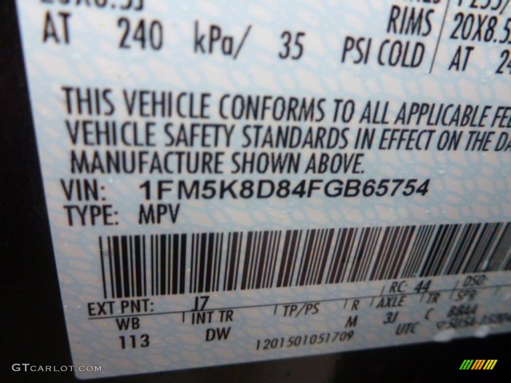 2015 Explorer XLT 4WD - Magnetic / Charcoal Black photo #15