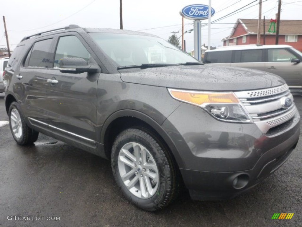 2015 Explorer XLT 4WD - Magnetic / Charcoal Black photo #8