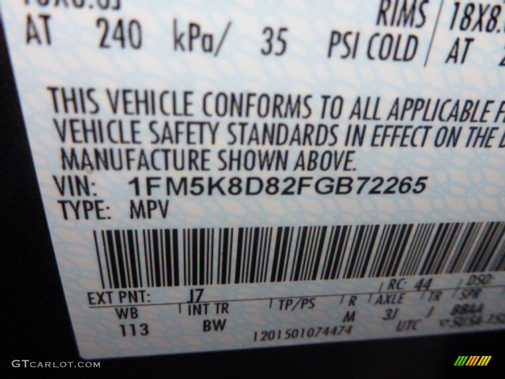 2015 Explorer XLT 4WD - Magnetic / Charcoal Black photo #15