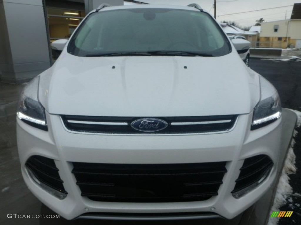 2015 Escape Titanium 4WD - White Platinum Metallic Tri-Coat / Medium Light Stone photo #10