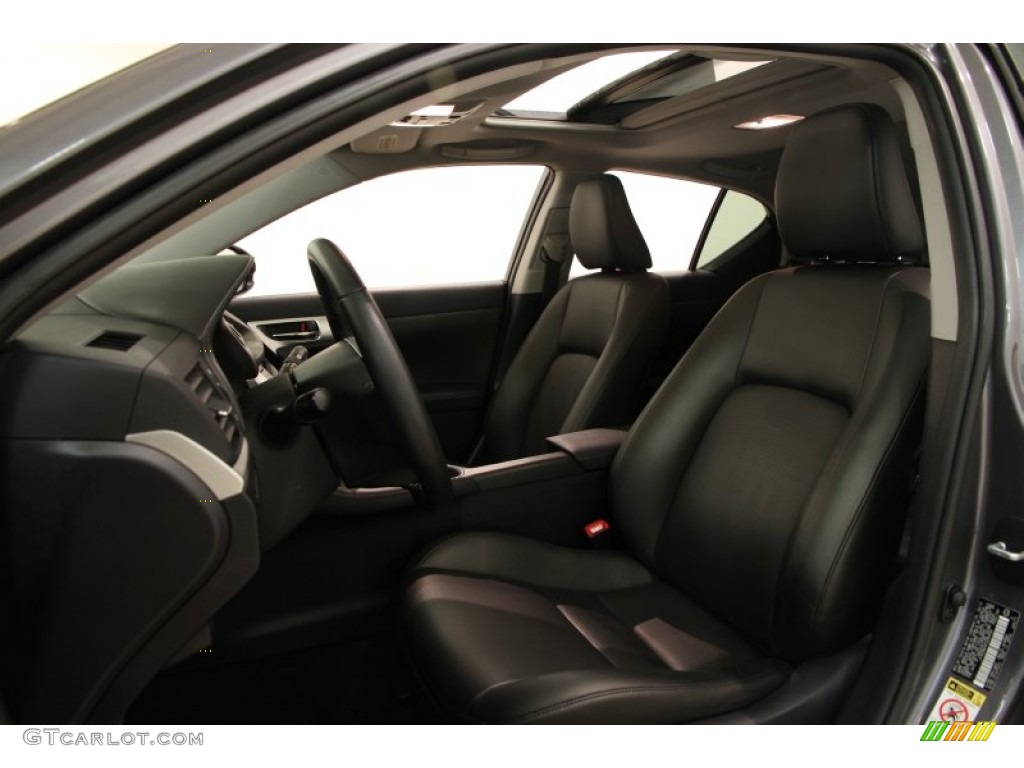 2012 CT 200h Hybrid Premium - Nebula Gray Pearl / Black photo #5