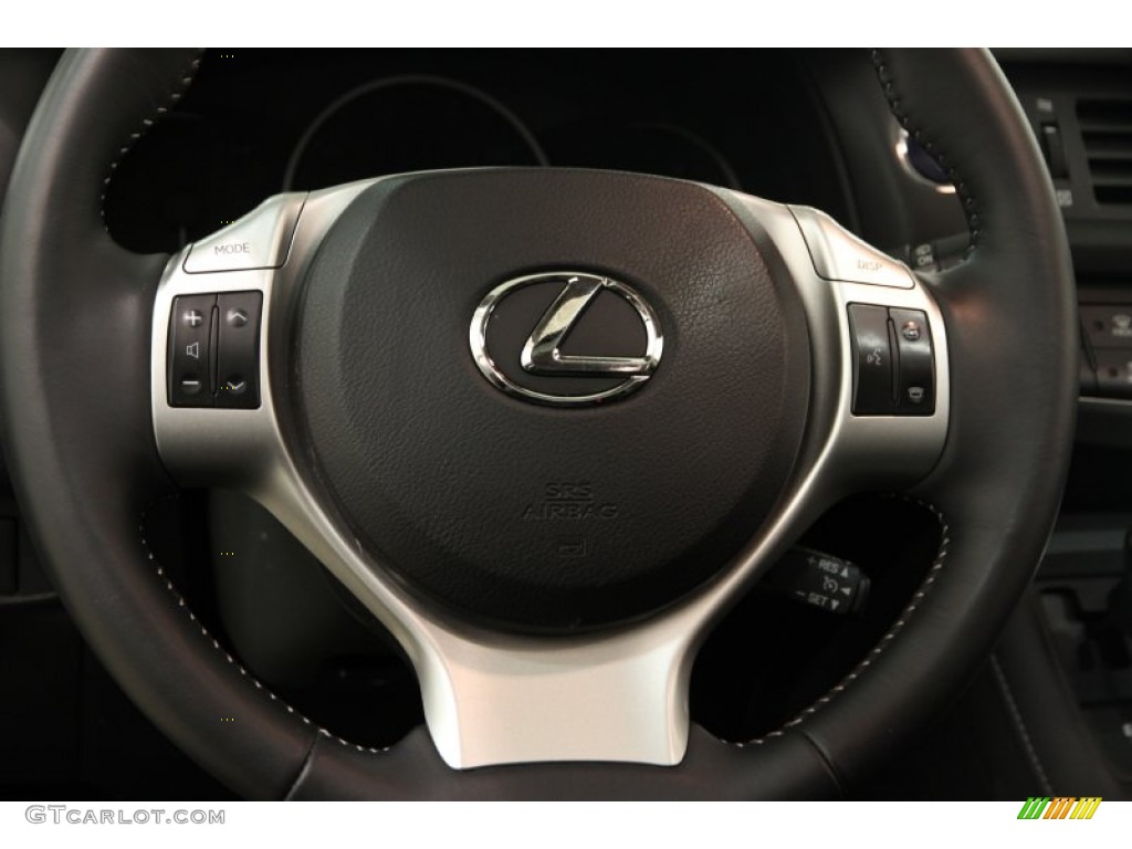 2012 CT 200h Hybrid Premium - Nebula Gray Pearl / Black photo #6