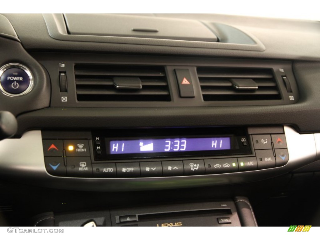 2012 CT 200h Hybrid Premium - Nebula Gray Pearl / Black photo #9