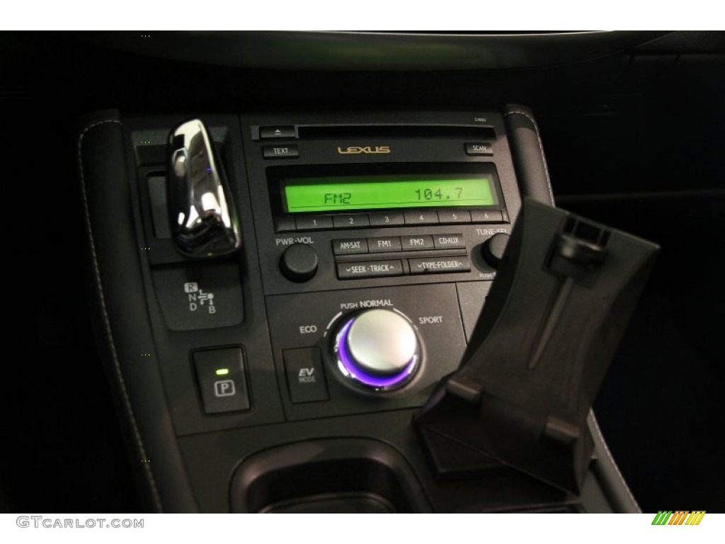 2012 CT 200h Hybrid Premium - Nebula Gray Pearl / Black photo #10