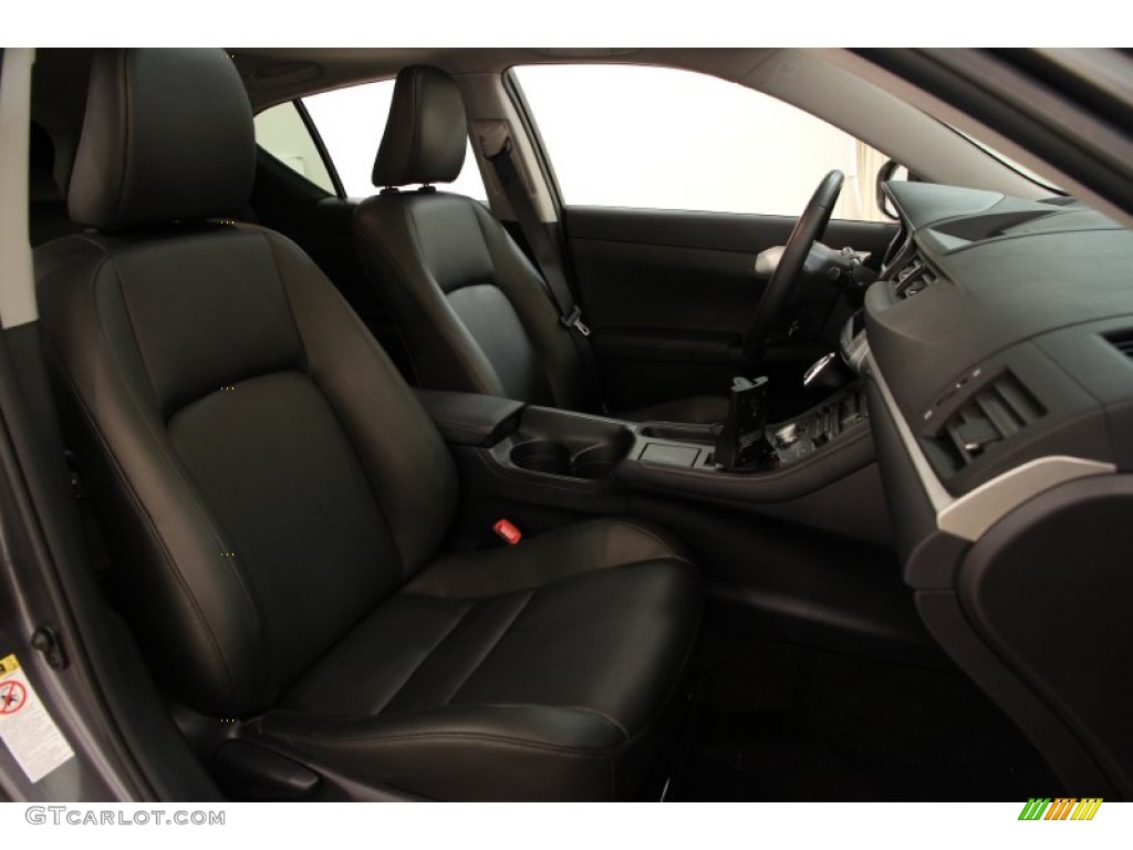 2012 CT 200h Hybrid Premium - Nebula Gray Pearl / Black photo #11