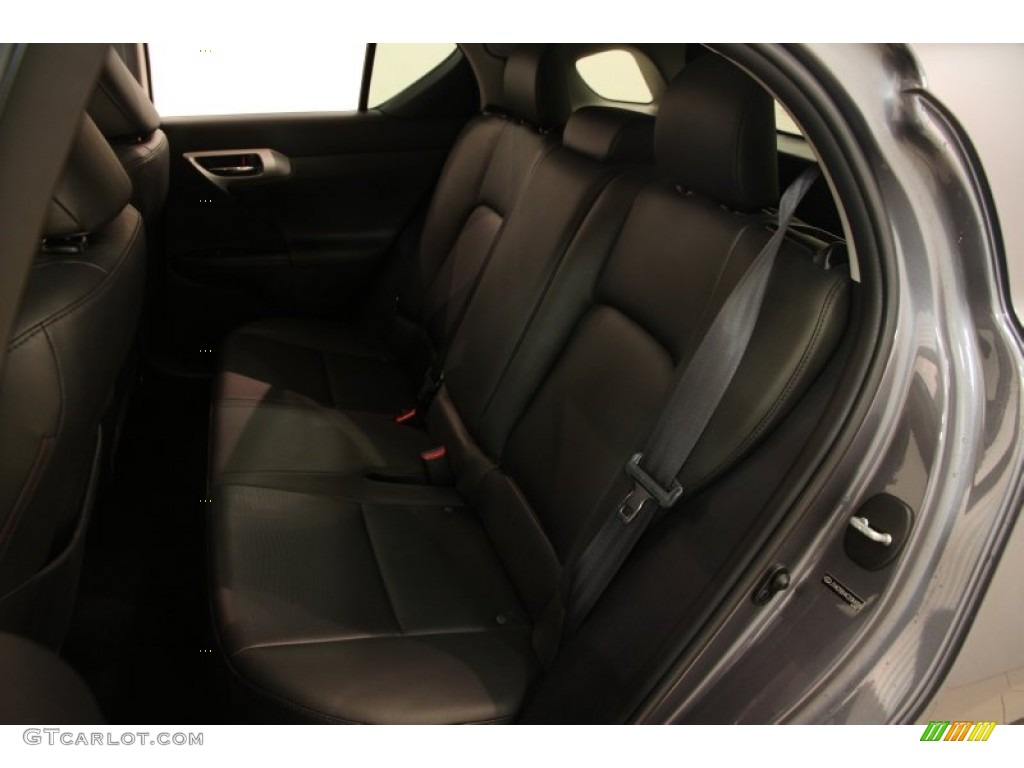 2012 CT 200h Hybrid Premium - Nebula Gray Pearl / Black photo #13