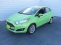 2014 Green Envy Ford Fiesta Titanium Sedan  photo #4