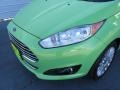 2014 Green Envy Ford Fiesta Titanium Sedan  photo #7