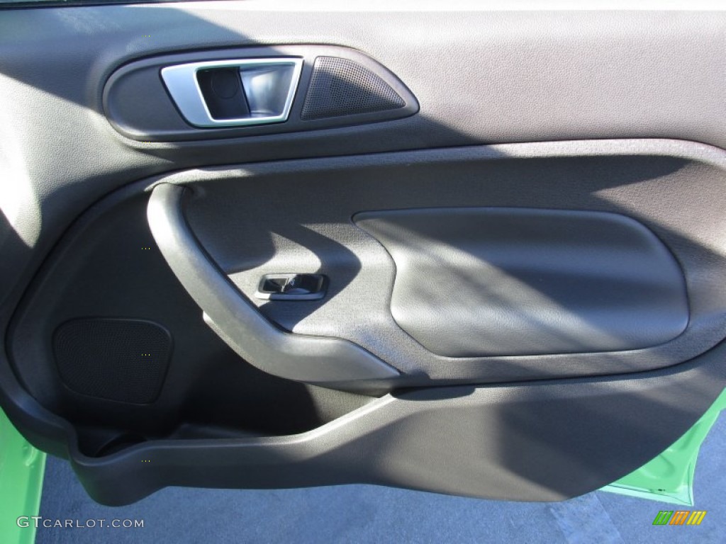 2014 Fiesta Titanium Sedan - Green Envy / Charcoal Black photo #23
