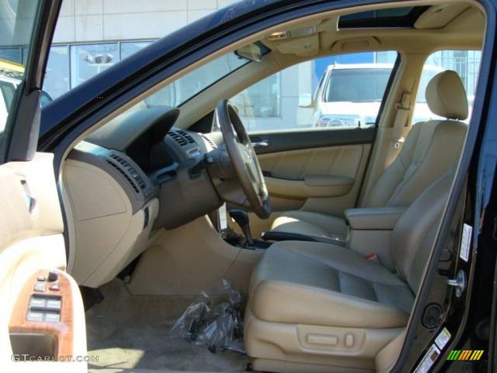 2006 Accord EX-L V6 Sedan - Nighthawk Black Pearl / Ivory photo #7