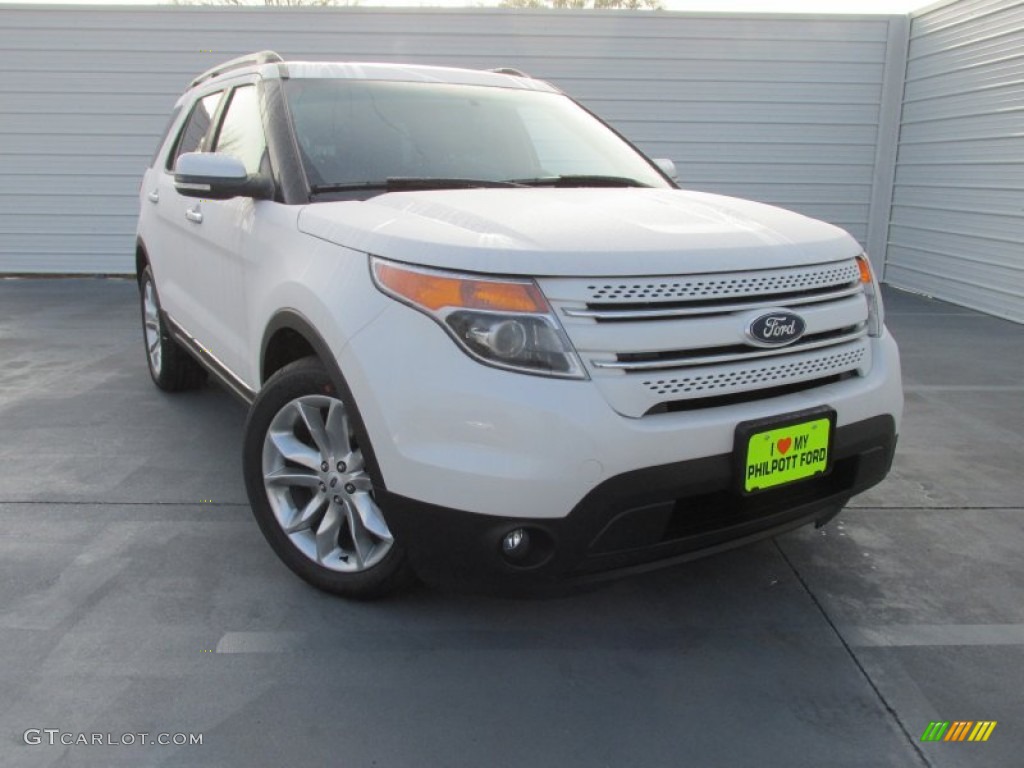 2015 Explorer Limited - White Platinum / Charcoal Black photo #1