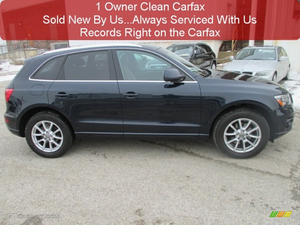 2011 Q5 2.0T quattro - Deep Sea Blue Pearl Effect / Cinnamon Brown photo #2