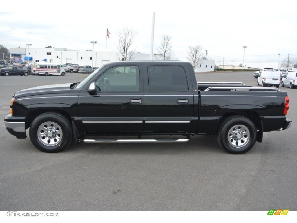 2007 Silverado 1500 Classic LS Crew Cab - Black / Dark Charcoal photo #3