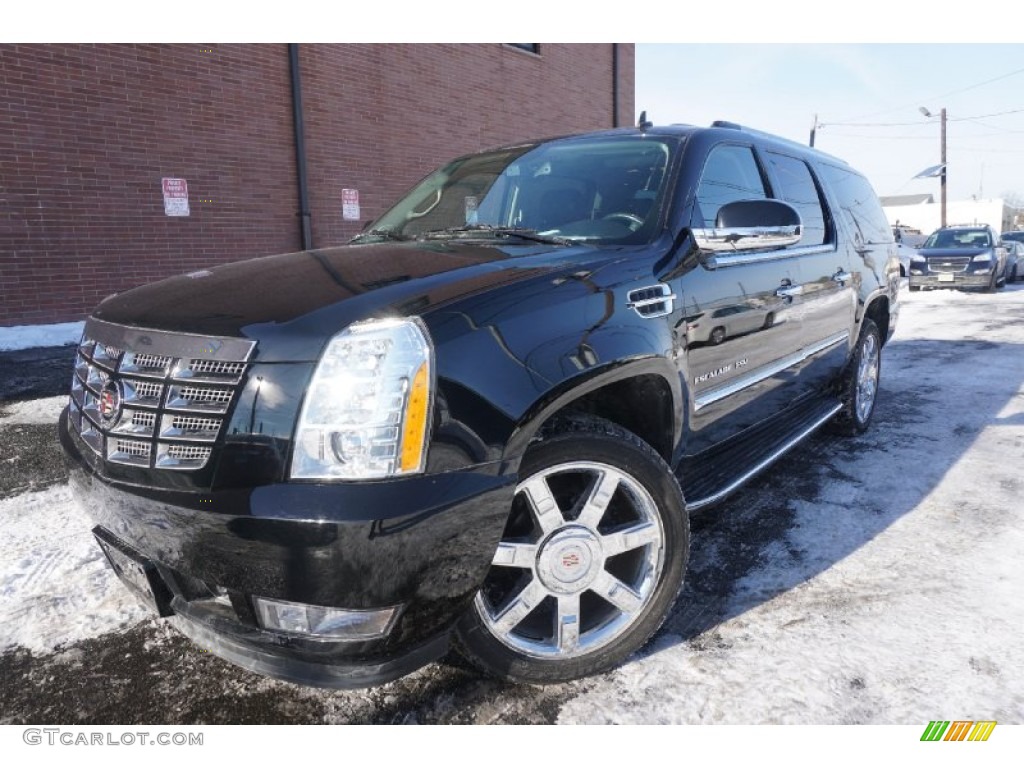 2011 Escalade ESV Luxury AWD - Black Ice Metallic / Ebony/Ebony photo #1