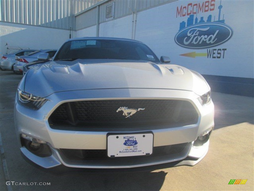 2015 Mustang GT Coupe - Ingot Silver Metallic / Ebony photo #6