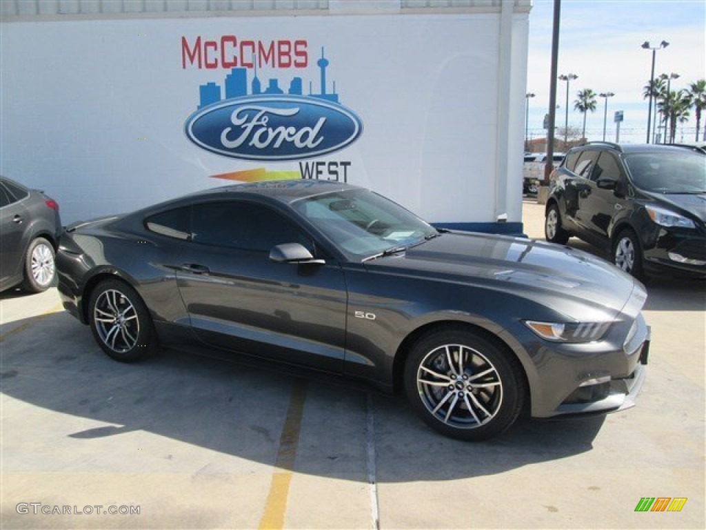 2015 Mustang GT Coupe - Magnetic Metallic / Ebony photo #34