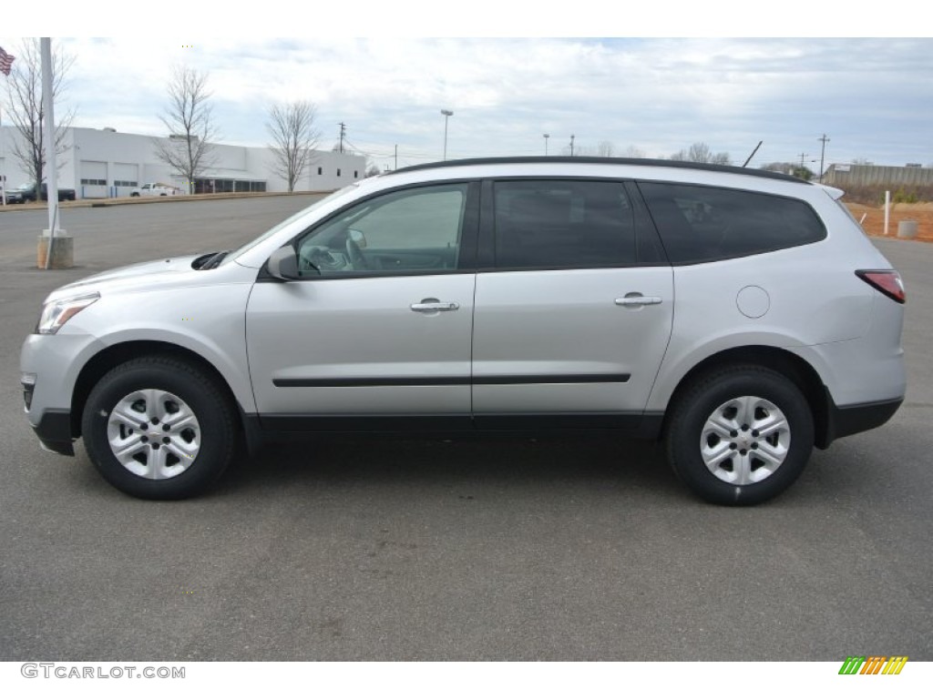 Silver Ice Metallic 2015 Chevrolet Traverse LS Exterior Photo #101120770