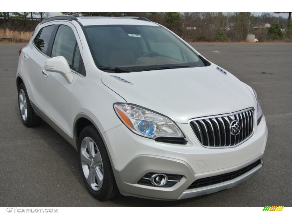 White Pearl Tricoat 2015 Buick Encore Leather Exterior Photo #101121353