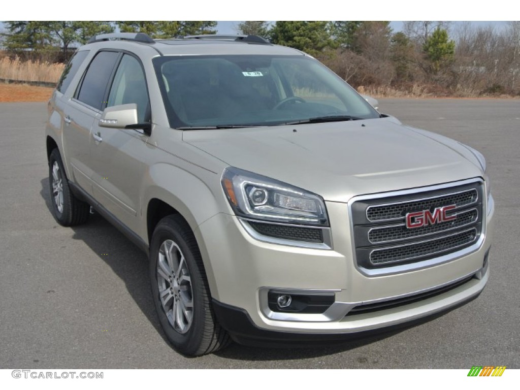 Champagne Silver Metallic 2015 GMC Acadia SLT Exterior Photo #101122006