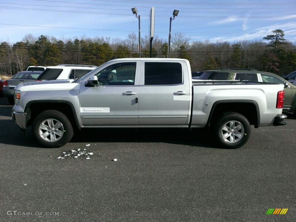 Quicksilver Metallic 2015 GMC Sierra 1500 SLE Crew Cab 4x4 Exterior Photo #101123248