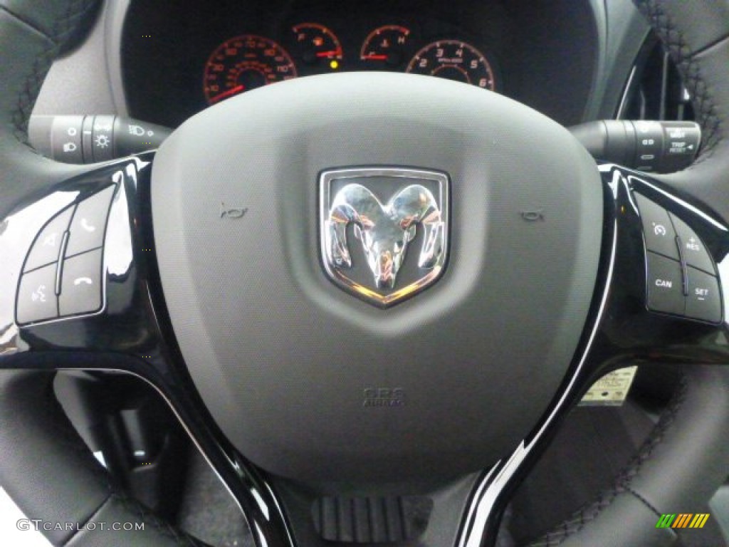 2015 Ram ProMaster City Tradesman Cargo Van Black Steering Wheel Photo #101123575