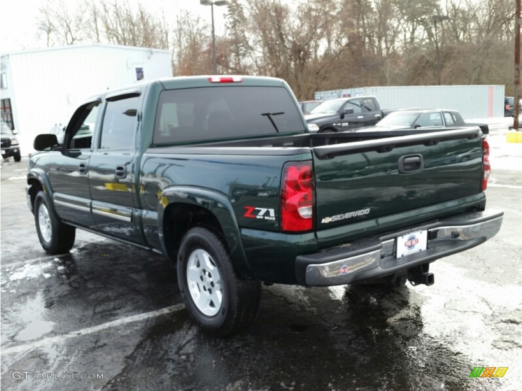 2006 Silverado 1500 LT Crew Cab 4x4 - Dark Green Metallic / Dark Charcoal photo #10