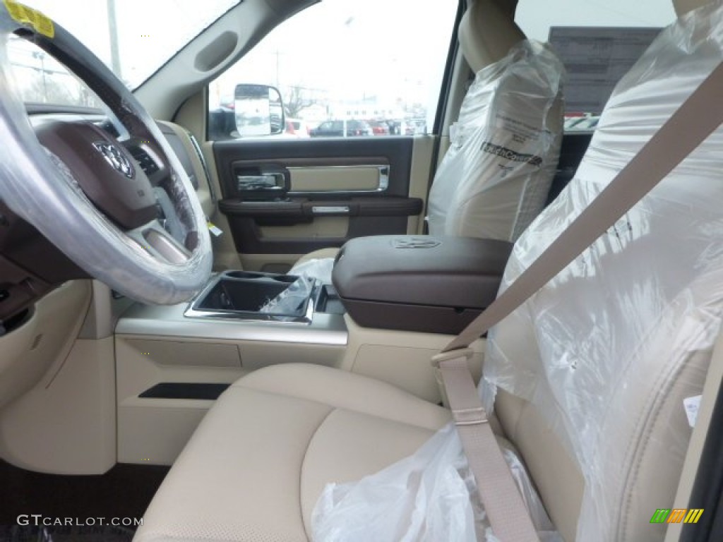 Canyon Brown/Light Frost Beige Interior 2015 Ram 2500 Laramie Crew Cab 4x4 Photo #101123965