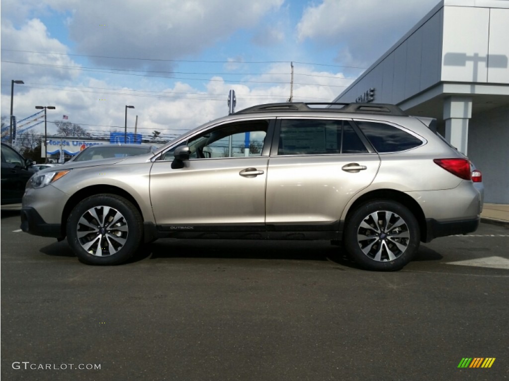 2015 Outback 2.5i Limited - Tungsten Metallic / Warm Ivory photo #3