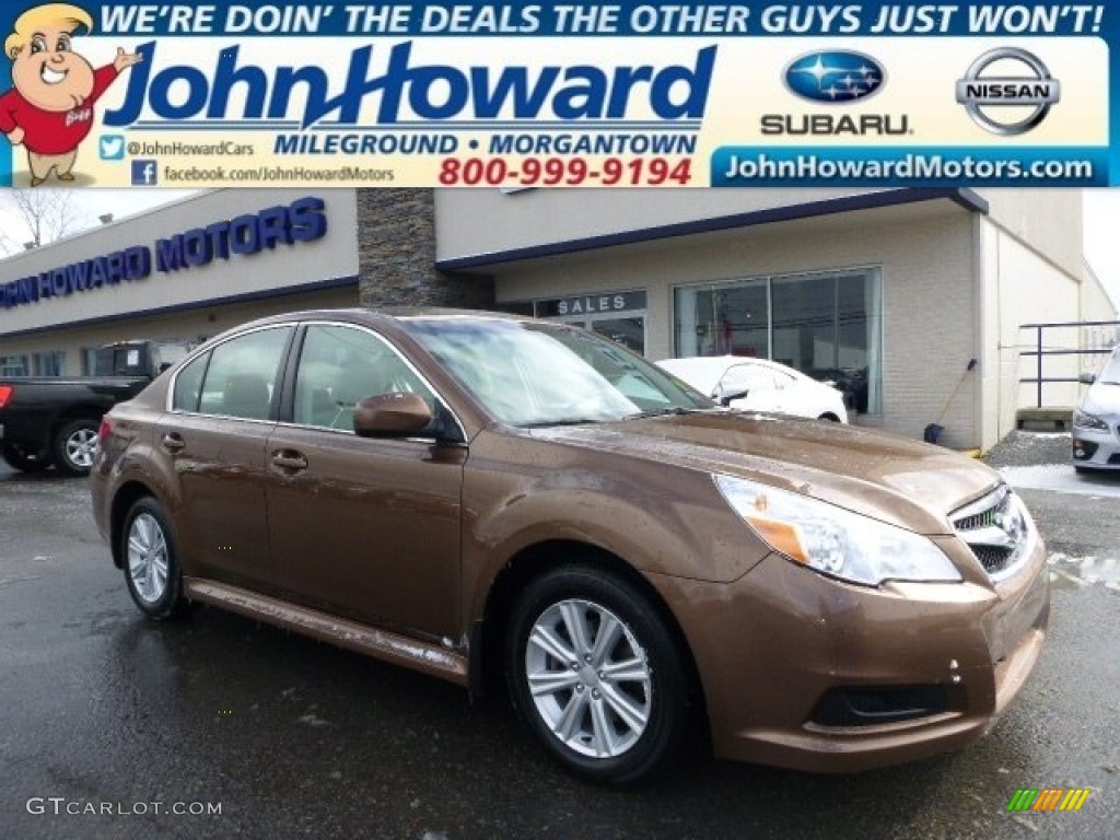 2012 Legacy 2.5i Premium - Caramel Bronze Pearl / Warm Ivory photo #1
