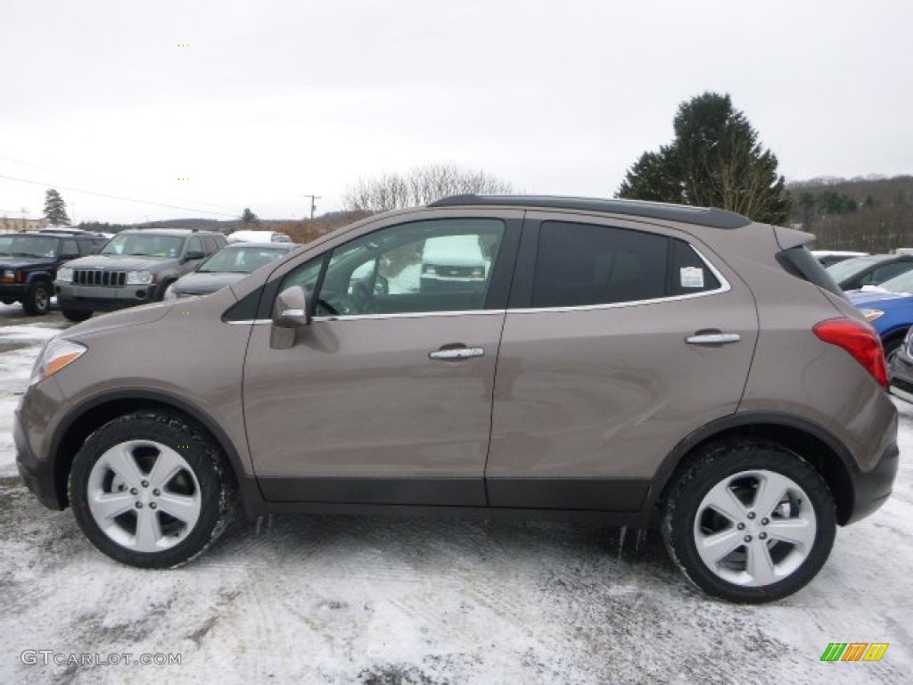 Cocoa Silver Metallic 2015 Buick Encore Convenience AWD Exterior Photo #101129275