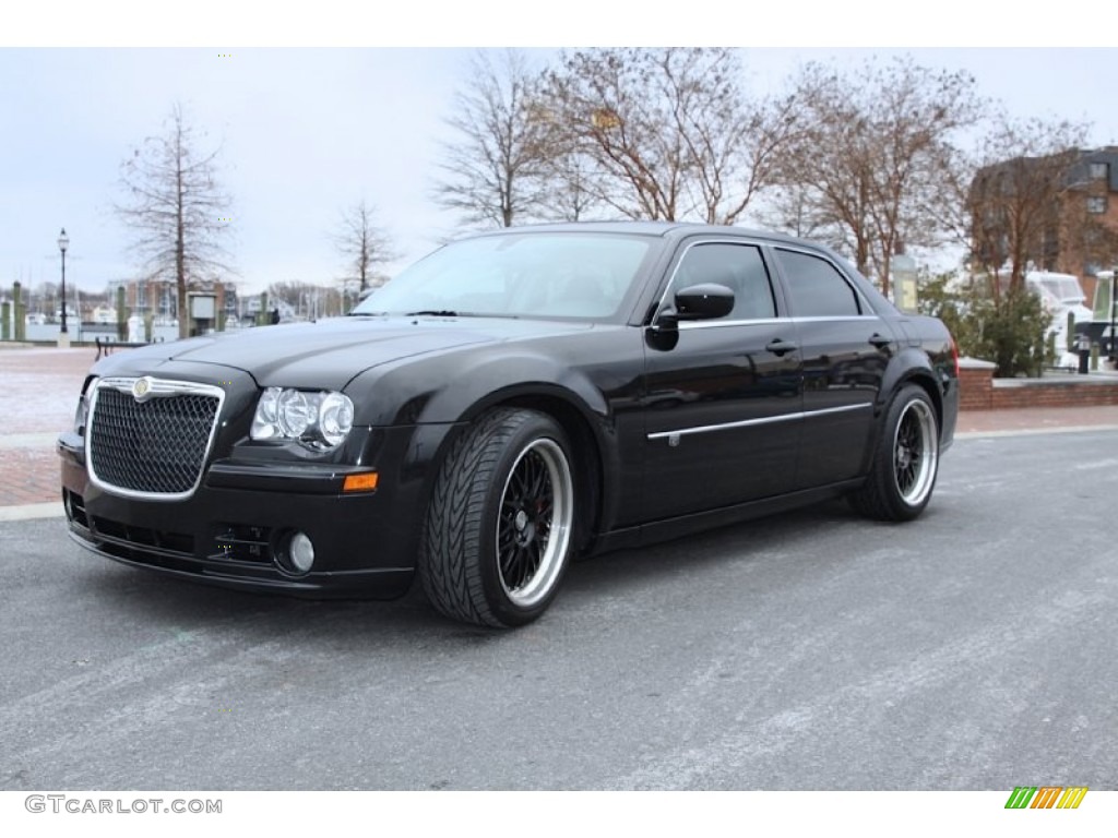 2009 300 C SRT8 - Brilliant Black / Dark Slate Gray photo #1