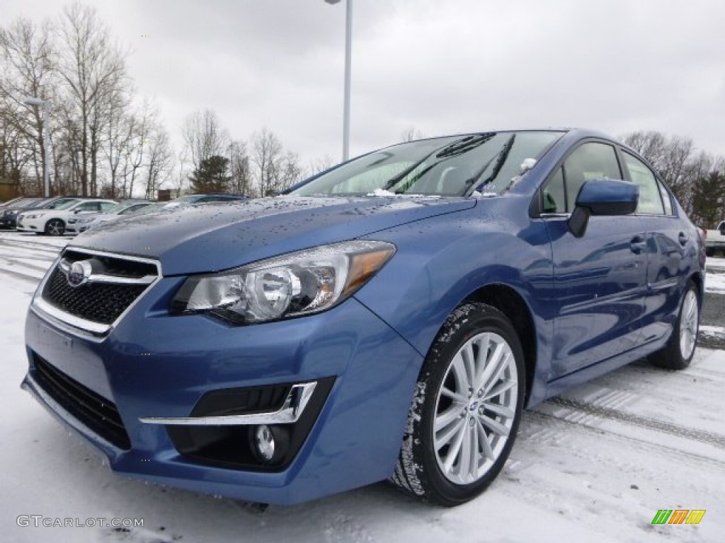 Quartz Blue Pearl 2015 Subaru Impreza 2.0i Premium 4 Door Exterior Photo #101129623