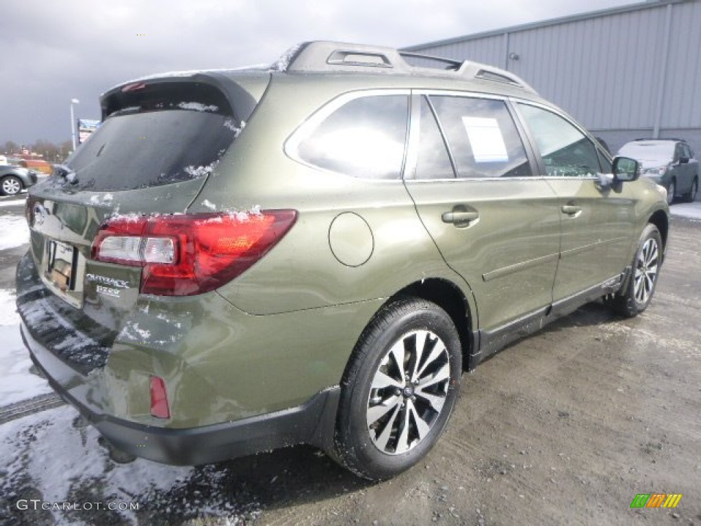 2015 Outback 2.5i Limited - Wilderness Green Metallic / Warm Ivory photo #2