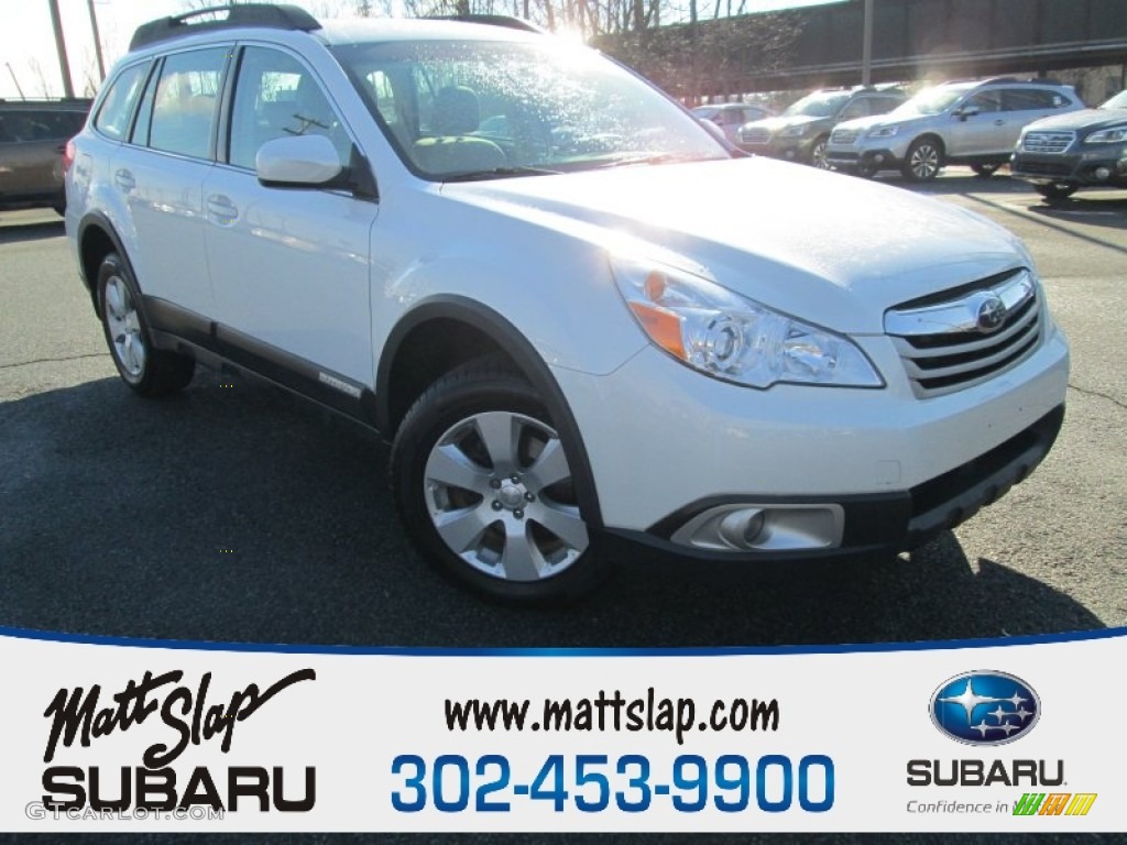 Satin White Pearl Subaru Outback