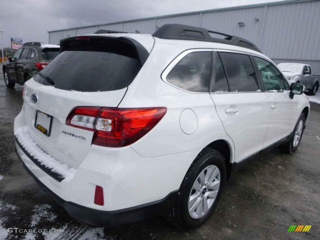2015 Outback 2.5i Premium - Crystal White Pearl / Warm Ivory photo #3