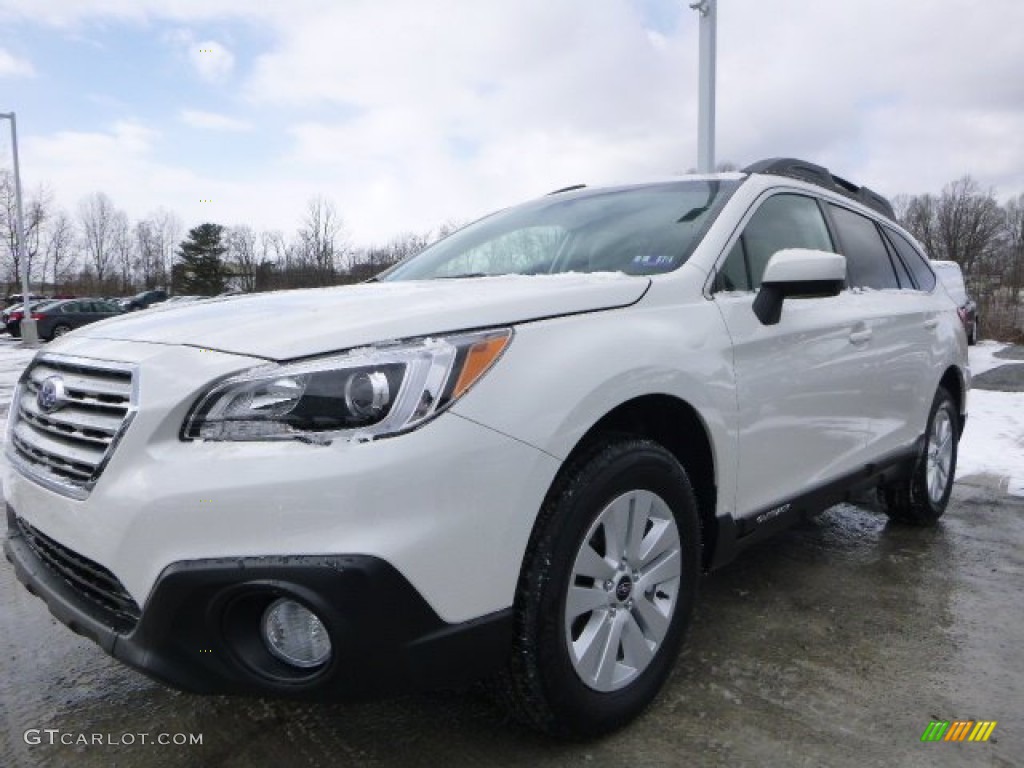 2015 Outback 2.5i Premium - Crystal White Pearl / Warm Ivory photo #7