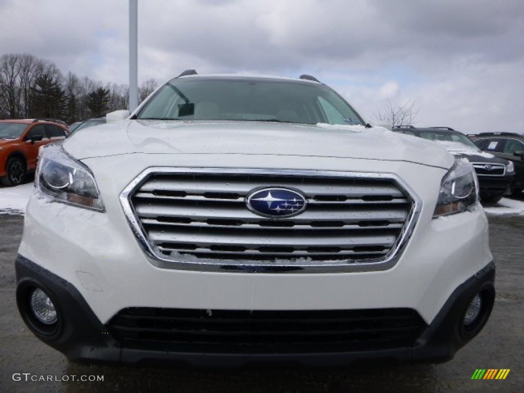 2015 Outback 2.5i Premium - Crystal White Pearl / Warm Ivory photo #8