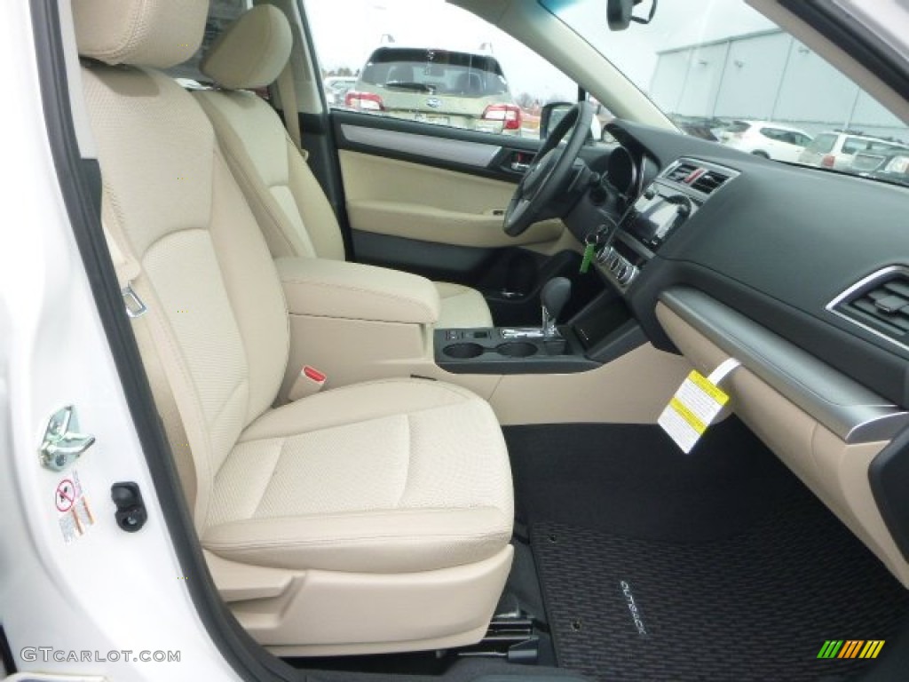 2015 Outback 2.5i Premium - Crystal White Pearl / Warm Ivory photo #10