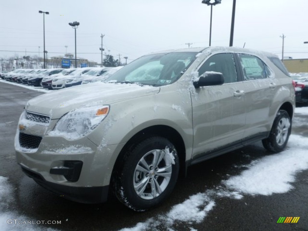 2015 Equinox LS AWD - Champagne Silver Metallic / Jet Black photo #1