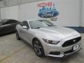 2015 Ingot Silver Metallic Ford Mustang V6 Coupe  photo #1