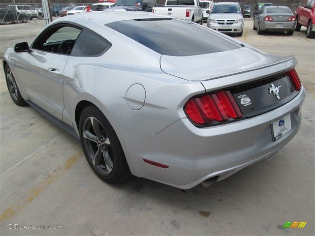 2015 Mustang V6 Coupe - Ingot Silver Metallic / Ebony photo #8