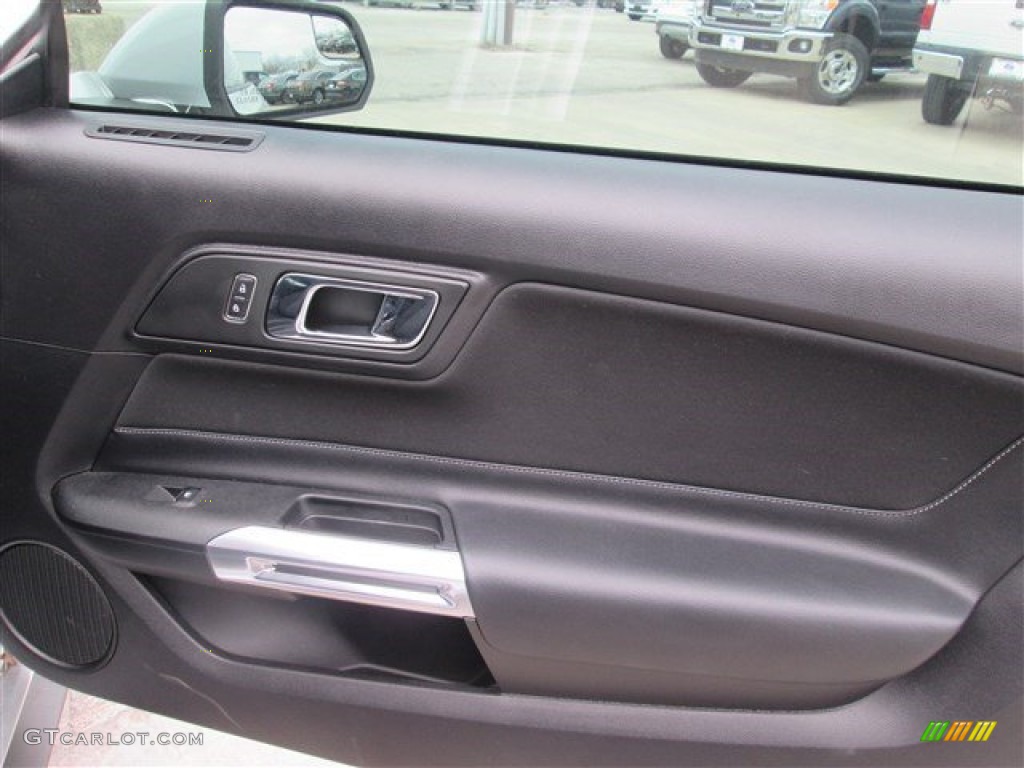 2015 Mustang V6 Coupe - Ingot Silver Metallic / Ebony photo #16