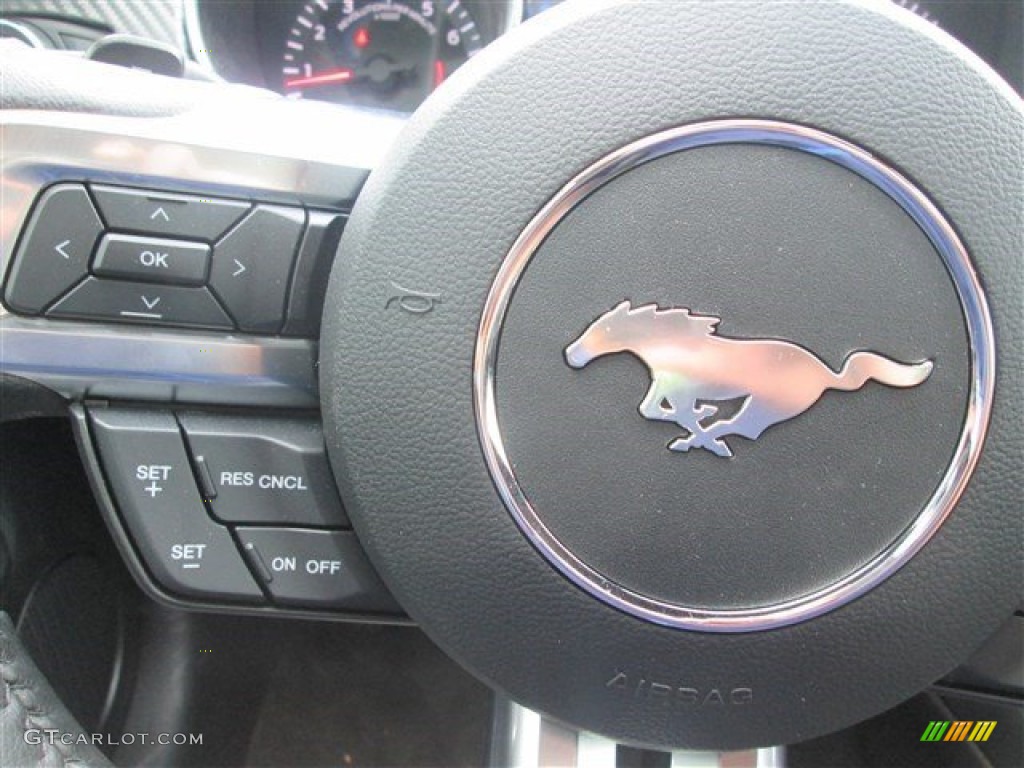 2015 Mustang V6 Coupe - Ingot Silver Metallic / Ebony photo #25