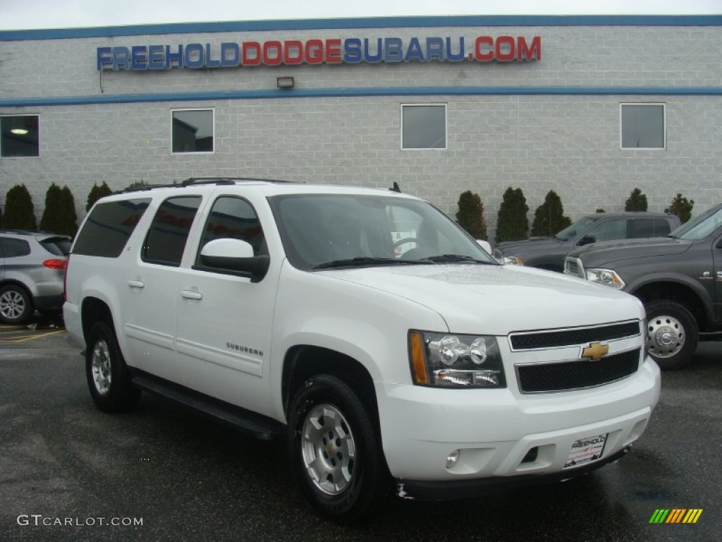 2013 Suburban LT 4x4 - Summit White / Ebony photo #1