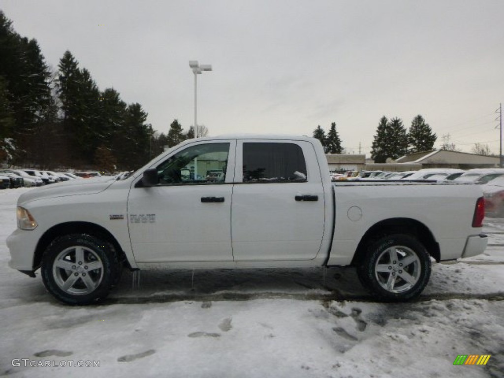 2015 1500 Express Crew Cab 4x4 - Bright White / Black/Diesel Gray photo #2
