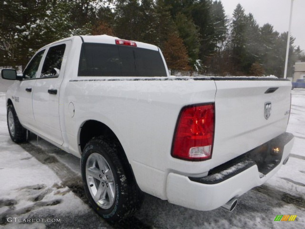 2015 1500 Express Crew Cab 4x4 - Bright White / Black/Diesel Gray photo #4
