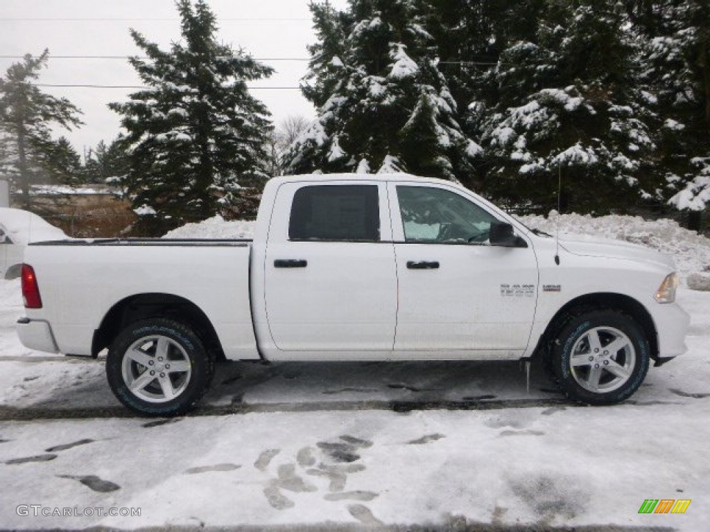 2015 1500 Express Crew Cab 4x4 - Bright White / Black/Diesel Gray photo #7